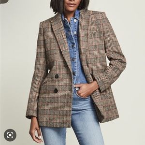 Veronica Beard Oria Glen Plaid Dickey Jacket